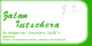 zalan kutschera business card